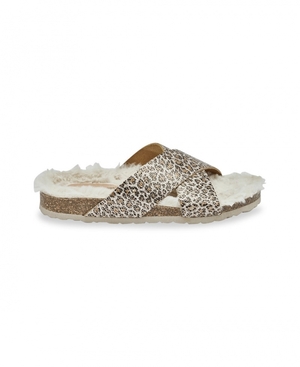 Mules fourrées Les Tropeziennes KOSY Lining Leopard Femme|FGPX-59920491